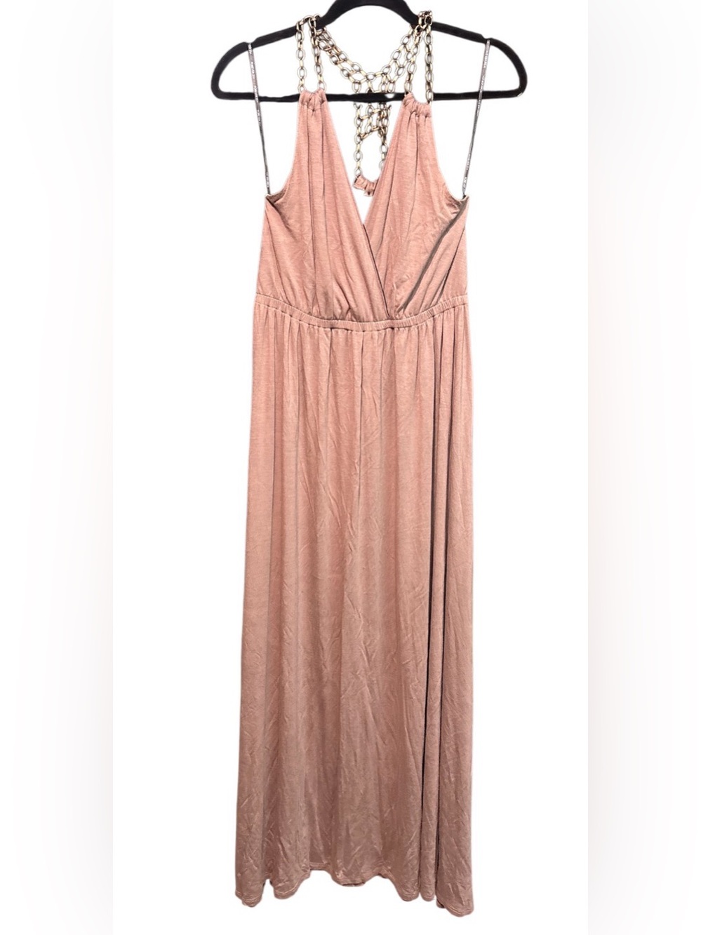 Forever 21 Dusty Rose Maxi Dress with Adjustable Straps